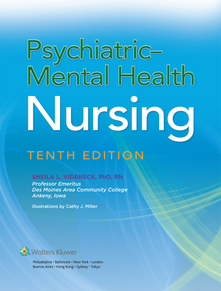 Psychiatric Mental Health Nursing 10th Videbeck Solutions Manual