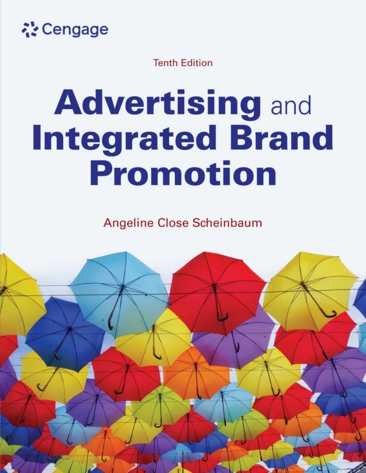 Advertising and Integrated Brand Promotion 10th Scheinbaum Test Bank